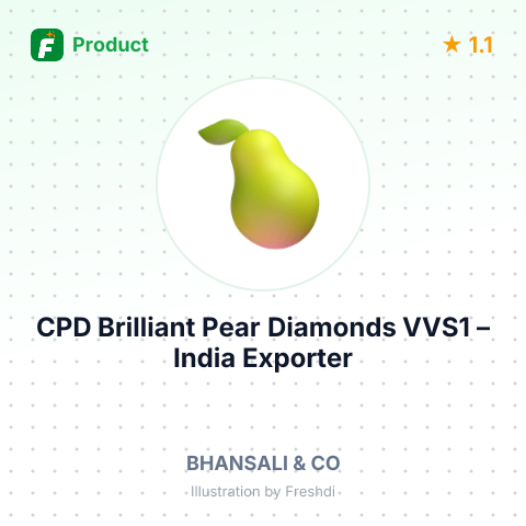 CPD Brilliant Pear Diamonds VVS1 – summary card, no photo uploaded yet