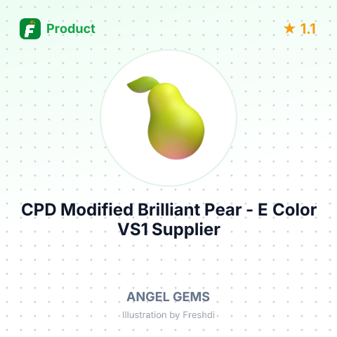 CPD Modified Brilliant Pear - E Color, VS1 – summary card, no photo uploaded yet