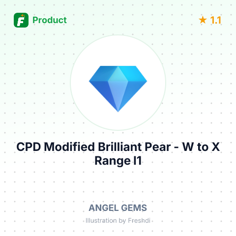 CPD Modified Brilliant Pear - W to X Range, I1 – summary card, no photo uploaded yet