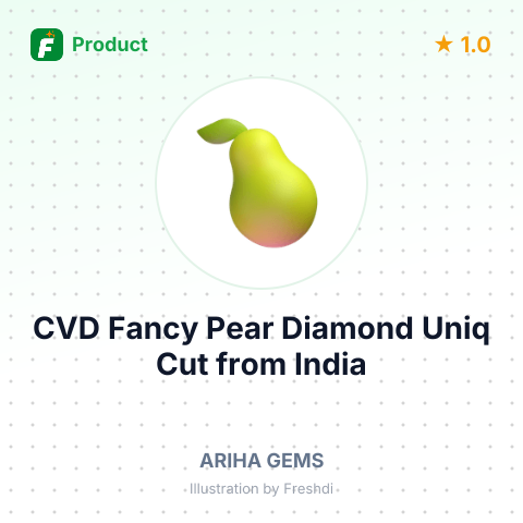 CVD Fancy Pear Diamond Uniq Cut – summary card, no photo uploaded yet