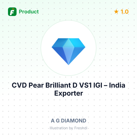 CVD Pear Brilliant D VS1 IGI – summary card, no photo uploaded yet