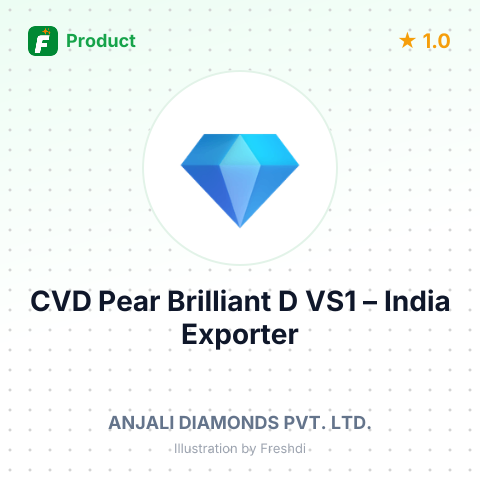 CVD Pear Brilliant D VS1 – summary card, no photo uploaded yet
