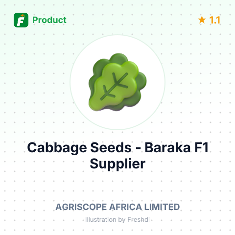 Cabbage Seeds - Baraka F1 – summary card, no photo uploaded yet
