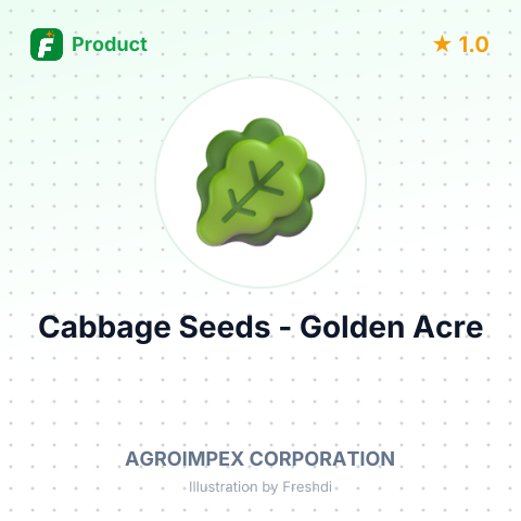 Cabbage Seeds - Golden Acre – summary card, no photo uploaded yet