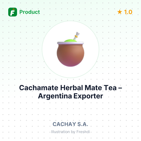 Cachamate Herbal Mate Tea – summary card, no photo uploaded yet