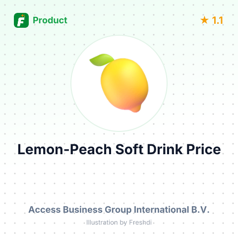 Caffeinated Low-Calorie Non-Carbonated Soft Drink - Lemon-Peach Flavor – summary card, no photo uploaded yet
