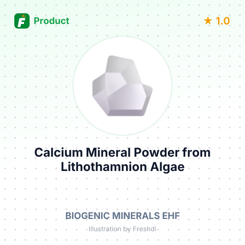 Calcium Mineral Powder from Lithothamnion Algae – summary card, no photo uploaded yet