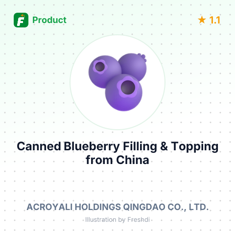 Canned Blueberry Filling & Topping – summary card, no photo uploaded yet