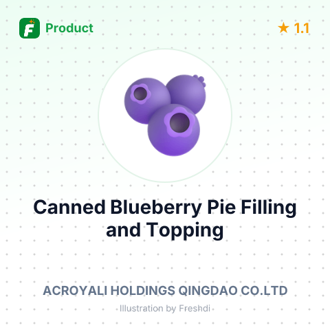 Canned Blueberry Pie Filling and Topping – summary card, no photo uploaded yet