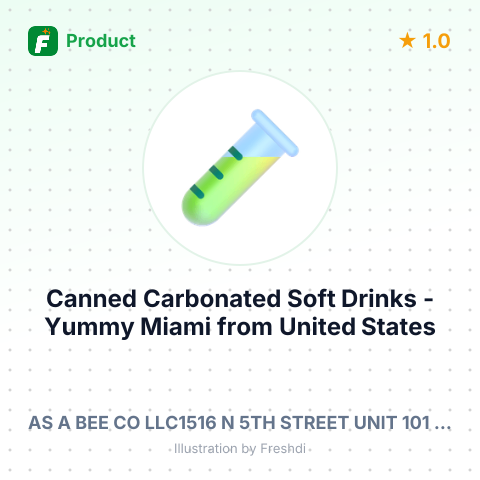 Canned Carbonated Soft Drinks - Yummy Miami – summary card, no photo uploaded yet