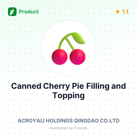 Canned Cherry Pie Filling and Topping – summary card, no photo uploaded yet