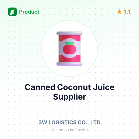 Canned Coconut Juice – summary card, no photo uploaded yet
