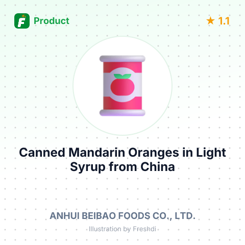 Canned Mandarin Oranges in Light Syrup – summary card, no photo uploaded yet