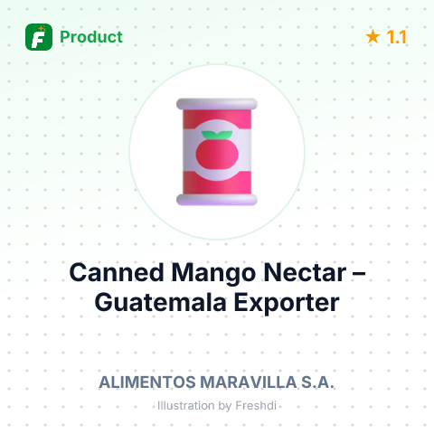 Canned Mango Nectar – summary card, no photo uploaded yet