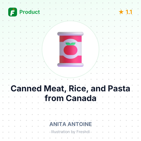 Canned Meat, Rice, and Pasta – summary card, no photo uploaded yet
