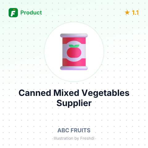 Canned Mixed Vegetables – summary card, no photo uploaded yet