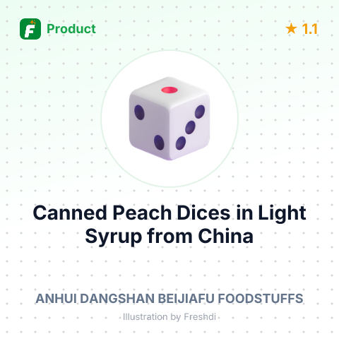 Canned Peach Dices in Light Syrup – summary card, no photo uploaded yet