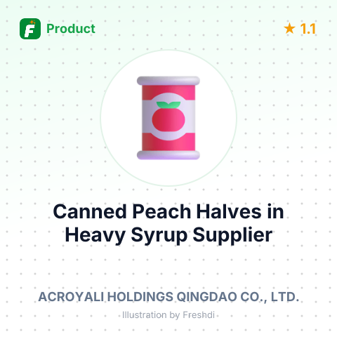 Canned Peach Halves in Heavy Syrup – summary card, no photo uploaded yet