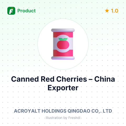 Canned Red Cherries – summary card, no photo uploaded yet