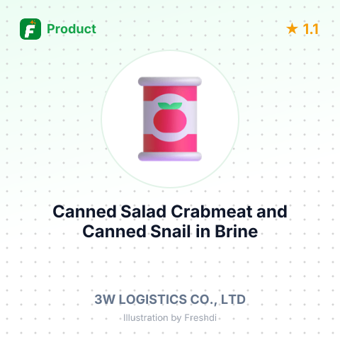 Canned Salad Crabmeat and Canned Snail in Brine – summary card, no photo uploaded yet
