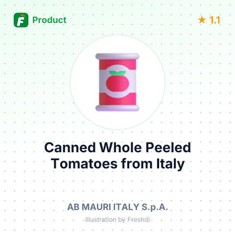 Canned Whole Peeled Tomatoes – summary card, no photo uploaded yet