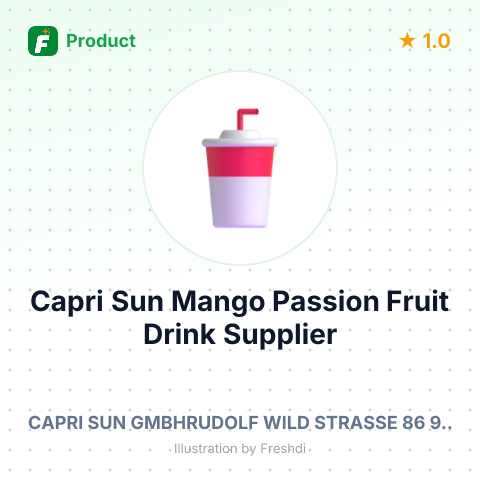 Capri Sun Mango Passion Fruit Drink – summary card, no photo uploaded yet