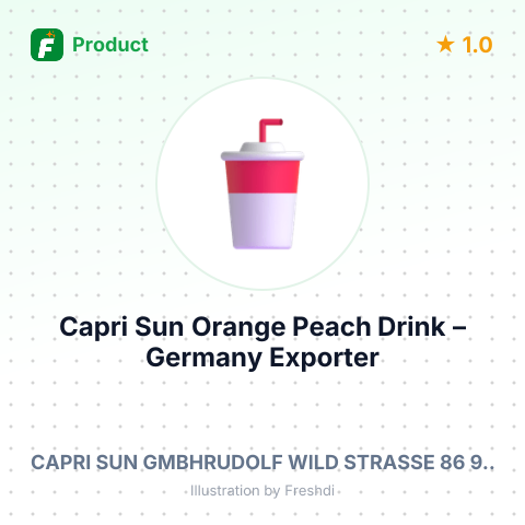 Capri Sun Orange Peach Drink – summary card, no photo uploaded yet