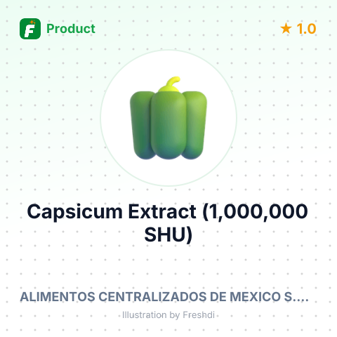 Capsicum Extract (1,000,000 SHU) – summary card, no photo uploaded yet