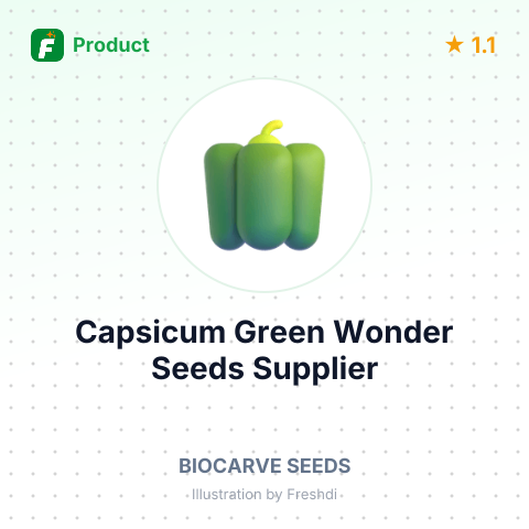 Capsicum Green Wonder Seeds – summary card, no photo uploaded yet