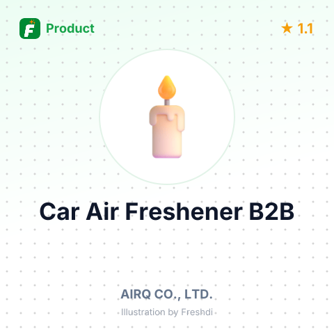 Car Air Freshener – summary card, no photo uploaded yet
