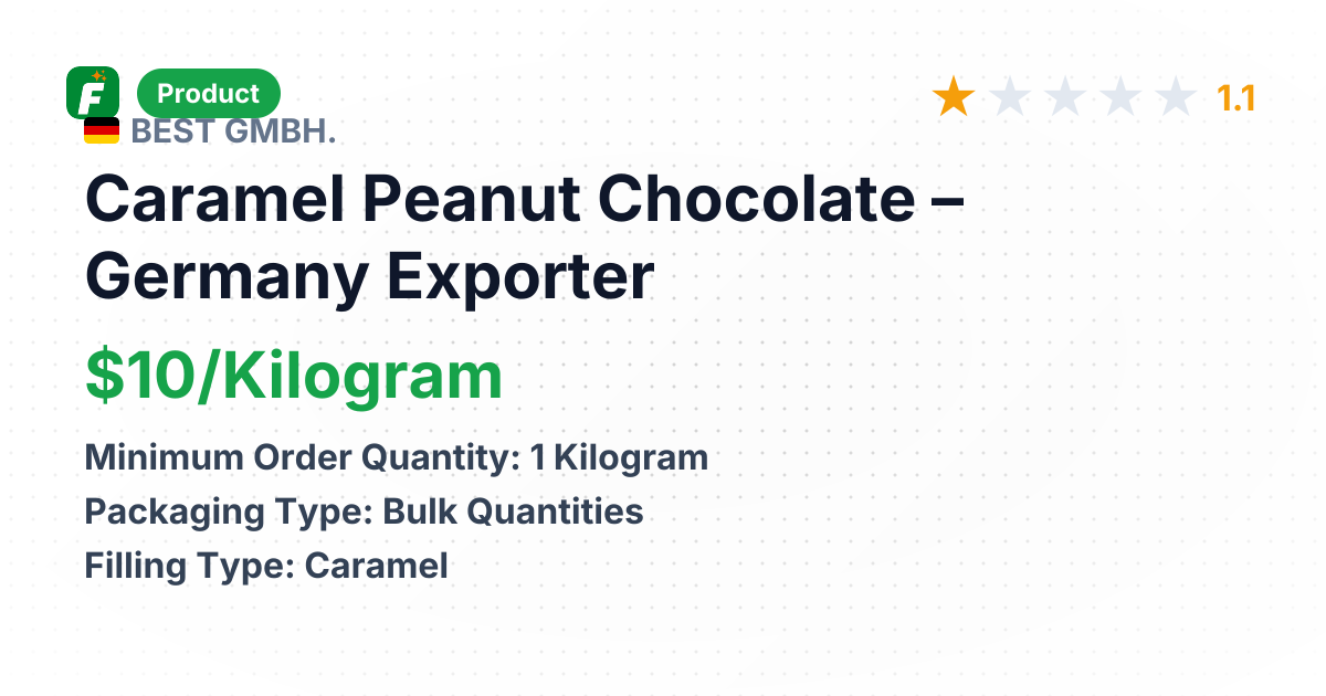 Caramel Peanut Chocolate – product summary card, no photo uploaded yet