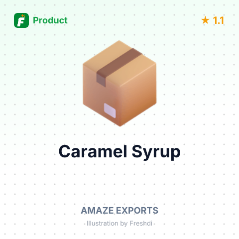 Caramel Syrup – summary card, no photo uploaded yet