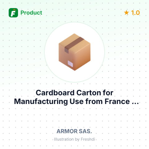 Cardboard Carton for Manufacturing Use – summary card, no photo uploaded yet