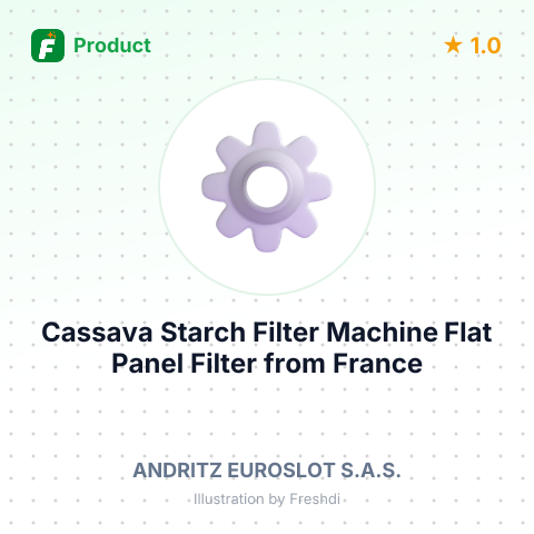 Cassava Starch Filter Machine Flat Panel Filter – summary card, no photo uploaded yet
