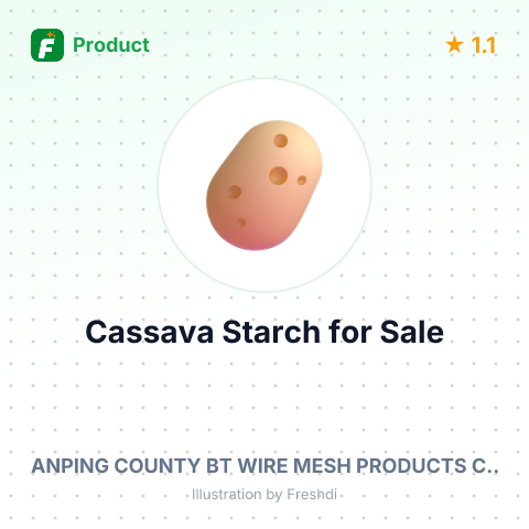 Cassava Starch Filter Mesh Screen – summary card, no photo uploaded yet