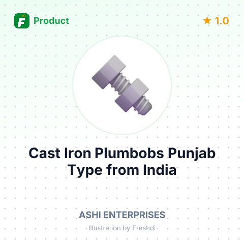 Cast Iron Plumbobs Punjab Type – summary card, no photo uploaded yet