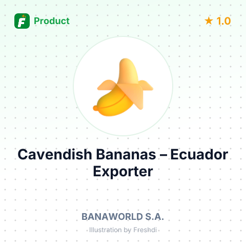 Cavendish Bananas – product summary card, no photo uploaded yet