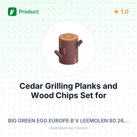 Cedar Grilling Planks and Wood Chips Set for Smoking – summary card, no photo uploaded yet