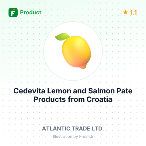 Cedevita Lemon and Salmon Pate Products – summary card, no photo uploaded yet