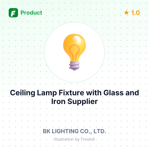 Ceiling Lamp Fixture with Glass and Iron – summary card, no photo uploaded yet