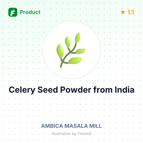 Celery Seed Powder – summary card, no photo uploaded yet