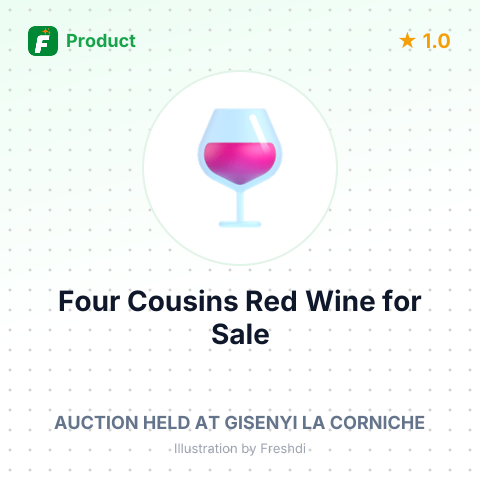 Cellar Cask Four Cousins Red Wine – summary card, no photo uploaded yet