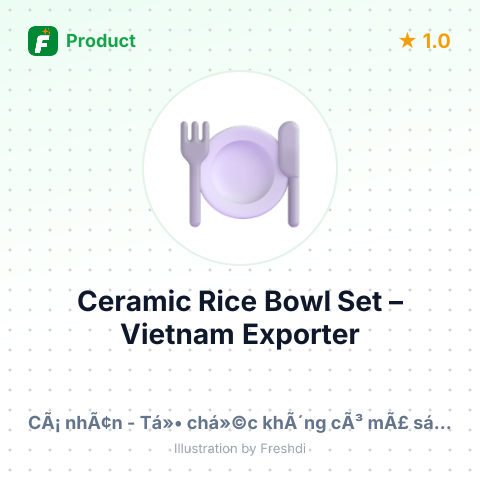 Ceramic Rice Bowl Set – summary card, no photo uploaded yet