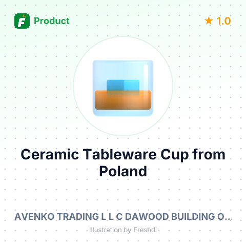 Ceramic Tableware Cup – summary card, no photo uploaded yet