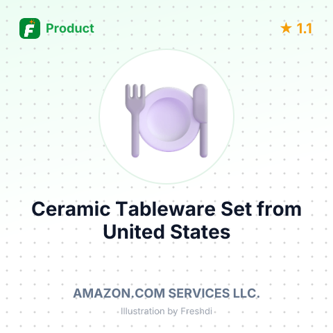 Ceramic Tableware Set – summary card, no photo uploaded yet