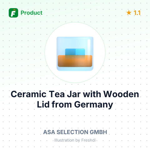 Ceramic Tea Jar with Wooden Lid – summary card, no photo uploaded yet