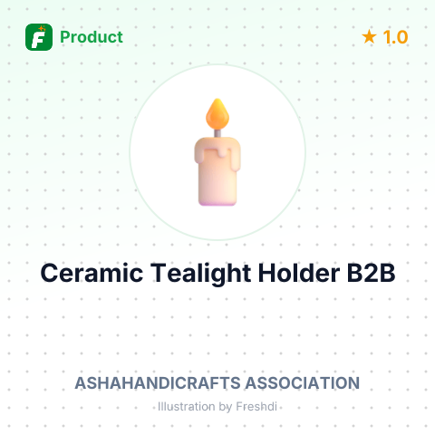 Ceramic Tealight Holder – summary card, no photo uploaded yet