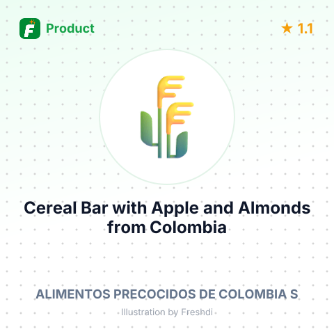 Cereal Bar with Apple and Almonds – summary card, no photo uploaded yet