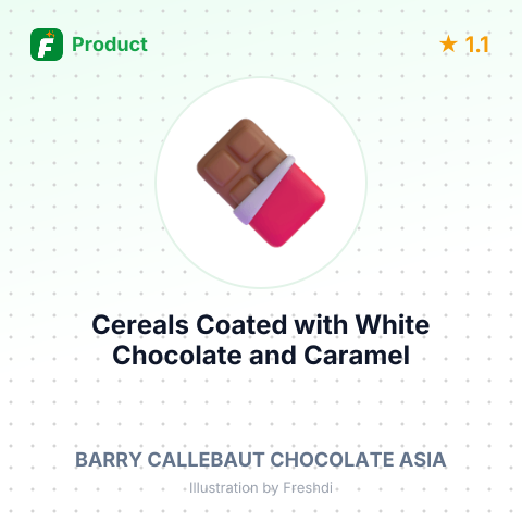 Cereals Coated with White Chocolate and Caramel – summary card, no photo uploaded yet