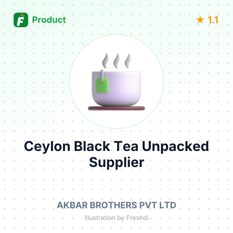 Ceylon Black Tea, Unpacked – summary card, no photo uploaded yet